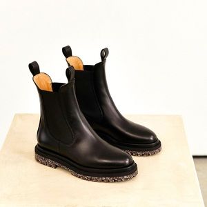 Dear Frances Black Contrast Tony Boot